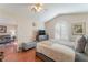 Main bedroom with a view of living room, and sliding door to bathroom at 7925 Settlers Ridge Ln, Las Vegas, NV 89145