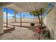 Brick patio with pergola cover, offering an outdoor entertaining space at 8101 Spur Ct, Las Vegas, NV 89145