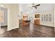 Kitchen with island, stainless steel appliances, and wood cabinets at 861 Zinnia Cir, Henderson, NV 89015