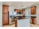 Kitchen with stainless steel appliances and granite countertops at 9802 Twin Mill St, Las Vegas, NV 89178