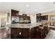 Large kitchen with an island and stainless steel appliances at 10825 Bernini Dr, Las Vegas, NV 89141