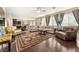 Comfortable living room with hardwood floors and fireplace at 10825 Bernini Dr, Las Vegas, NV 89141