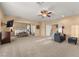 Large main bedroom with sitting area and plush carpet at 10825 Bernini Dr, Las Vegas, NV 89141