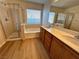 Double vanity bathroom with soaking tub and separate shower at 11660 Fiorello Ct, Las Vegas, NV 89183