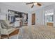 Spacious bedroom closet with built-in shelving and drawers at 2121 Willowbury Dr # A, Las Vegas, NV 89108