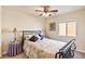 Cozy bedroom with a double bed and ceiling fan at 2755 Sunken Ship St, Laughlin, NV 89029