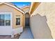 Front door and walkway with desert landscaping at 2755 Sunken Ship St, Laughlin, NV 89029