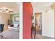 Hallway with access to bedrooms and bath at 2755 Sunken Ship St, Laughlin, NV 89029
