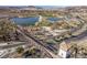 Aerial view of a bridge and community pathway at 30 Hilltop Crest St, Henderson, NV 89011