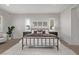 Spacious main bedroom with a stylish metal bed frame at 30 Hilltop Crest St, Henderson, NV 89011