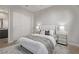 Bright bedroom with double bed and ensuite bathroom at 30 Hilltop Crest St, Henderson, NV 89011
