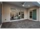 Spacious covered patio with access to the backyard at 30 Hilltop Crest St, Henderson, NV 89011