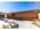 Backyard patio with fountain and seating area at 3107 Lenoir St, Las Vegas, NV 89135