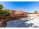 Backyard patio with fountain and seating area at 3107 Lenoir St, Las Vegas, NV 89135