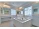 Elegant bathroom with double vanity, large soaking tub, and ample light at 3107 Lenoir St, Las Vegas, NV 89135