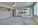 Open kitchen with island and access to backyard at 3107 Lenoir St, Las Vegas, NV 89135