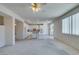 Open kitchen with island and access to backyard at 3107 Lenoir St, Las Vegas, NV 89135