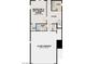 Lower level floor plan, including 2-car garage and bedroom at 368 Gracious Way, Henderson, NV 89011