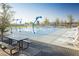 Community water feature with picnic tables at 368 Gracious Way, Henderson, NV 89011