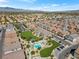 Community aerial view showing homes, pool, and green areas at 4710 Frasers Owl Ave # 102, North Las Vegas, NV 89084