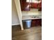 Kitchen features stainless steel dishwasher and granite countertops at 4965 Indian River Dr # 103, Las Vegas, NV 89103