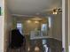 Spacious living room with hardwood floors and high ceilings at 6538 Creekside Cellars Ct, Las Vegas, NV 89139