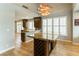 Dining area featuring bar and kitchen at 7909 Rio Rico Dr, Las Vegas, NV 89113