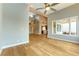 Open living area with hardwood floors and plenty of natural light at 7909 Rio Rico Dr, Las Vegas, NV 89113
