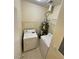 Functional laundry room area with a washer, dryer, and shelving at 8834 Duncan Barrel Ave # 103, Las Vegas, NV 89178