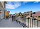 Balcony with view of the neighborhood, table and chairs at 10166 Bishops Peak Ct, Las Vegas, NV 89141