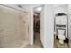 Bathroom with shower, toilet, and walk-in closet at 10166 Bishops Peak Ct, Las Vegas, NV 89141