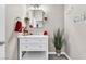 Clean bathroom with white vanity and modern fixtures at 1992 Star Creek Bay Ln, Las Vegas, NV 89115