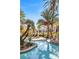 Relaxing pool and patio area with palm trees at 4200 S Valley View Blvd # 1083, Las Vegas, NV 89103