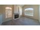 Living room with hardwood floors and fireplace at 4654 Stuttgart St, Las Vegas, NV 89147