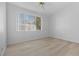 Bright and airy bedroom with a ceiling fan and window at 5155 W Tropicana Ave # 2123, Las Vegas, NV 89103