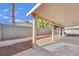 Covered patio area in the backyard with a view of the surrounding area at 5533 Ramirez St, North Las Vegas, NV 89031