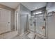 Bathroom with a large glass shower at 5658 Adobe Jack St, North Las Vegas, NV 89031