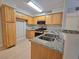 Modern kitchen with stainless steel appliances and granite countertops at 5710 Tropicana Ave # 1063, Las Vegas, NV 89122