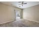 Bedroom with sliding door to backyard at 5744 Serenity Haven St, North Las Vegas, NV 89081