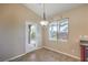 Breakfast nook with tile floors and access to the backyard at 5744 Serenity Haven St, North Las Vegas, NV 89081