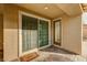 Sliding glass door leads to a paved back patio at 5969 Viscaya Grove St, Las Vegas, NV 89118