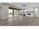 Living room with sliding glass doors to backyard and pool at 6332 Ava Ridge Ave, Las Vegas, NV 89141