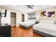 Bedroom with two twin beds and a ceiling fan at 6480 Darby Ave, Las Vegas, NV 89146