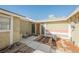 Front entrance with wood door and sidelights at 6770 Laronda Ln, Las Vegas, NV 89156