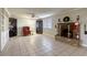 Living room with fireplace and built-in shelving at 6812 Greydawn Dr, Las Vegas, NV 89108