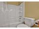 Bathroom with shower/tub combo and toilet at 716 Amber Hills Dr, Las Vegas, NV 89123