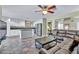 Spacious kitchen with granite countertops, stainless steel appliances, and white cabinets at 716 Amber Hills Dr, Las Vegas, NV 89123