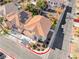 Two-story house with solar panels and a fenced backyard at 8125 Caramel Gorge Ct, Las Vegas, NV 89143