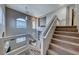 Modern staircase leading to the upper level of the home at 8125 Caramel Gorge Ct, Las Vegas, NV 89143