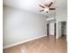 Bright bedroom with ceiling fan and tile flooring at 8805 Jeffreys St # 2019, Las Vegas, NV 89123